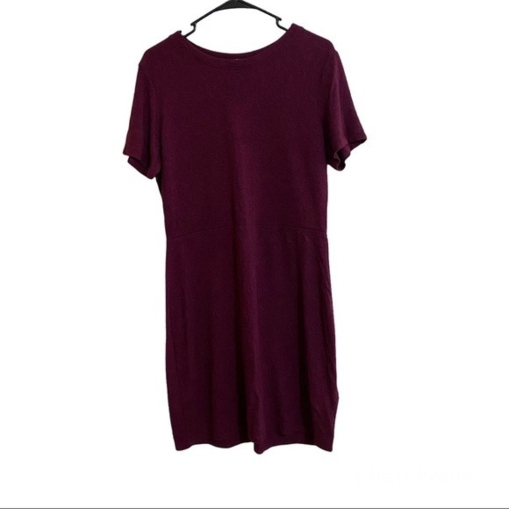 EXPRESS SWEATER DRESS short sleeve body con fitted womans size large